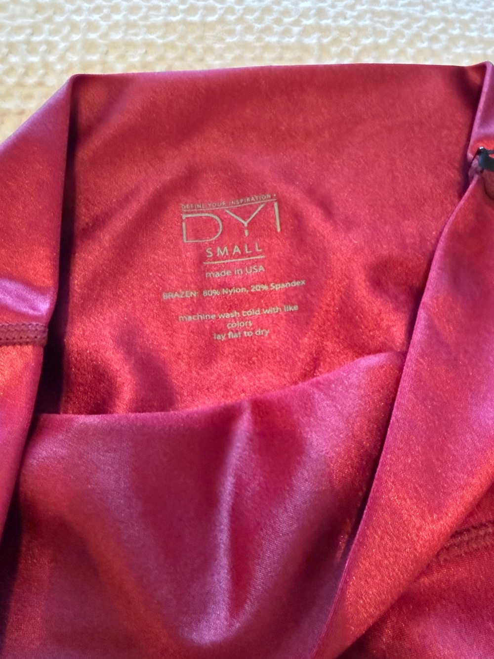 DYI | Women's Leggings in Deep Berry Red | Size = Small - Picture 2 of 6